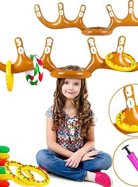 DIY Xmas Kids Gift Christmas Game Home Ornament Ring Toss In