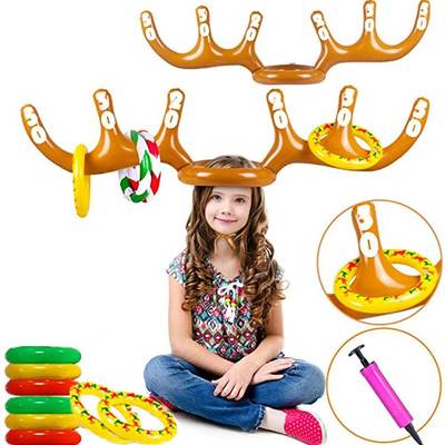 DIY Xmas Kids Gift Christmas Game Home Ornament Ring Toss In