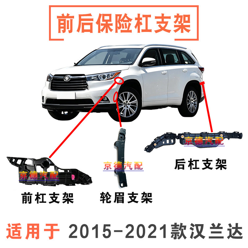 15-21年款汉兰达前后保险杠支架