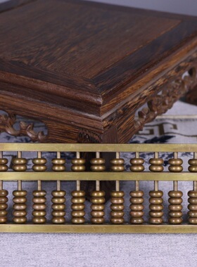 批发铜算盘铜算盘摆件大号算盘实心珠可动家居办公室装饰品工艺品