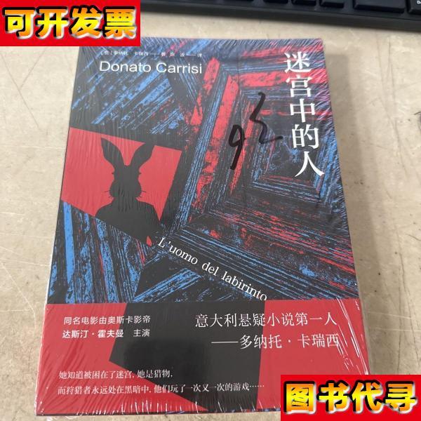 迷宫中的人卡瑞西悬疑作品系列 正封面烫伤见图 多纳托·卡瑞西 著