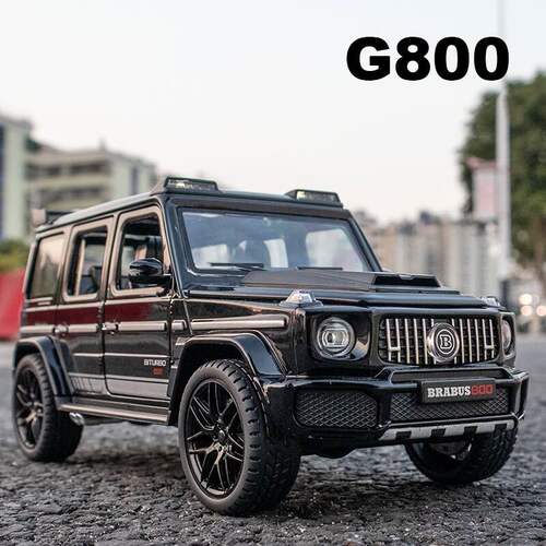 新款【盒装】嘉业1:22巴博思G800仿真合金汽车模型男孩声光玩具车