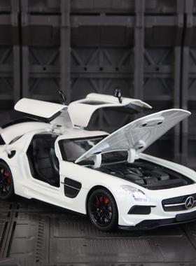 新款 车致仿真SL ANG合金汽车模型转向避震儿童玩具礼物