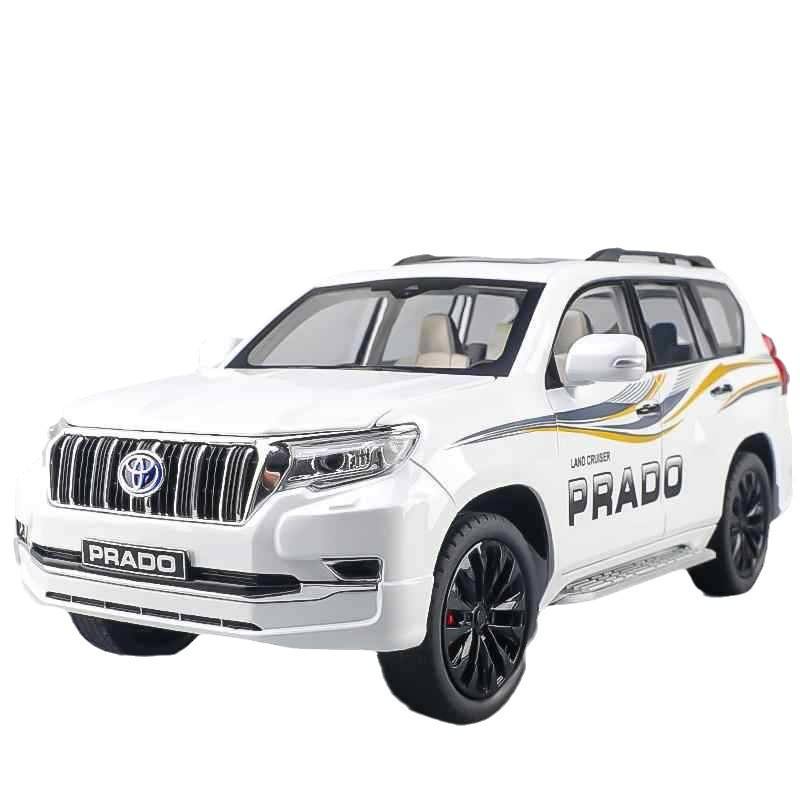 车致1:18丰田霸道普拉多合金车模型仿真越野车摆件儿童玩具车