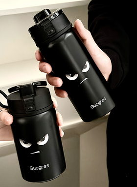 新款可爱不锈钢保温杯带盖茶漏泡茶杯男款便携杯子女学生户外水壶