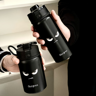 新款 便携杯子女学生户外水壶 可爱不锈钢保温杯带盖茶漏泡茶杯男款