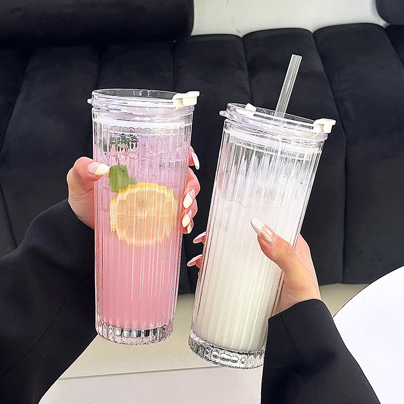 茶迷钠钙玻璃通用ins双饮玻璃杯