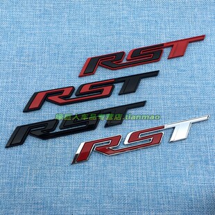 适用雪佛兰西尔维拉多RST车标叶子板侧标 金属贴索兰德后尾标车贴