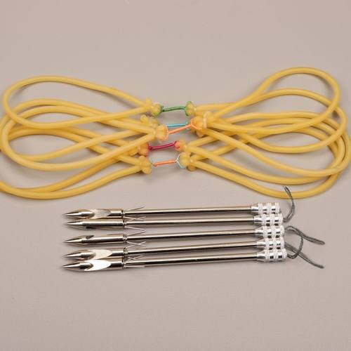 射鱼皮筋鱼镖1745户外渔猎专用射鱼打鱼弹弓皮筋组鱼镖射击