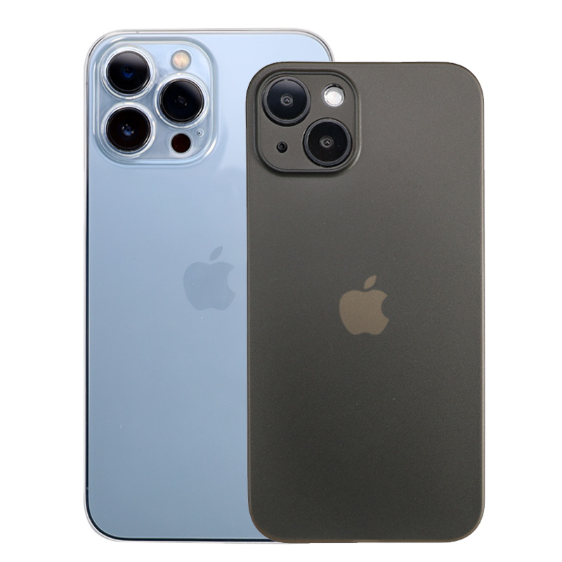 【超轻超薄】苹果14Pro手机壳iPhone14保护套13ProMax全包磨砂13pm硬壳PP壳14ProMax透明防指纹14pm不防摔新