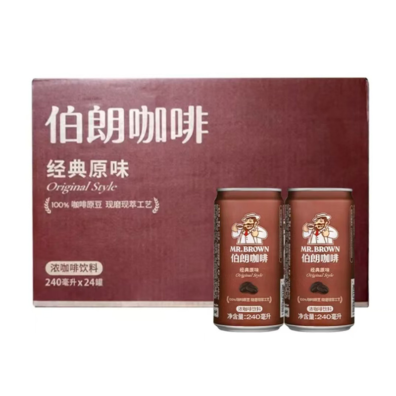 伯朗浓咖啡开盖即饮240ml