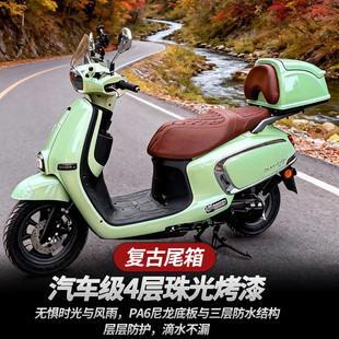 适配铃木US125复古尾箱铃木US125摩托车专用复古尾箱后备箱储物箱