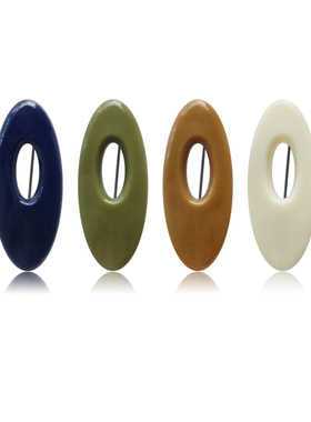 PIN 中空塑料彩色安全别针便捷盖头针脖夹围巾扣女防走光别针