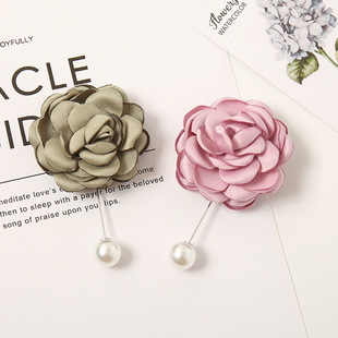 scarf Silk scarf buckle petal Pearl pin 花瓣珍珠别针扣
