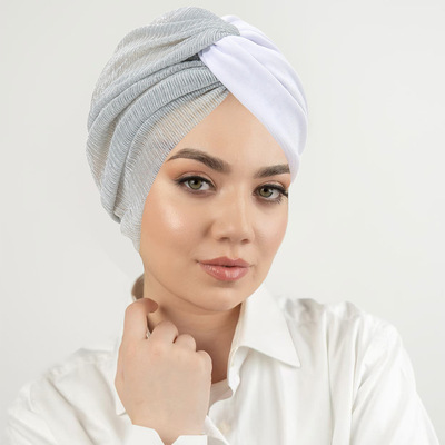 Cap turban 打底头巾帽多色时尚百搭套头帽幻灯丝扭扭包头帽