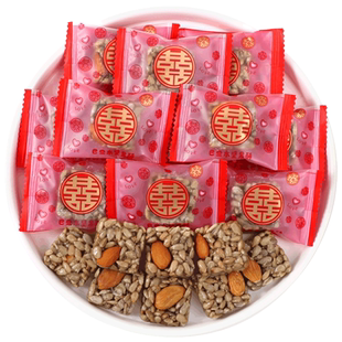 喜相伴巴旦木坚果酥结婚喜糖婚糖高端订婚糖果小零食散装批发