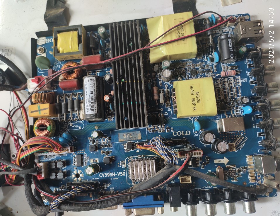 JAV LED50H620  S电视主板 CV59SH-V50 8G网络WiFi恒流一体大屏板