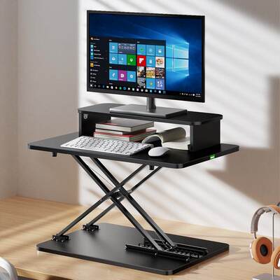 omax电脑桌站立办公升降桌折叠笔记本支架台式可调节工作台写字桌