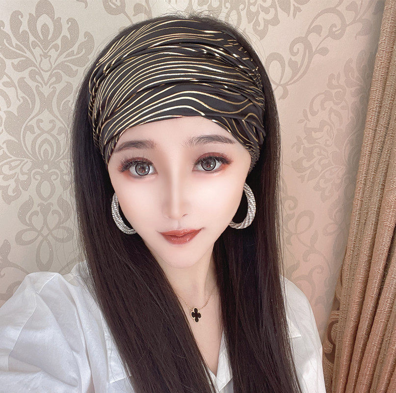 欧美原创头巾帽女宽边复古时髦发饰暗黑色系百搭发套两用围巾脖套,饰品/流行首饰/时尚饰品新,发饰,淘宝优惠券,粉丝福利购,淘宝优惠卷