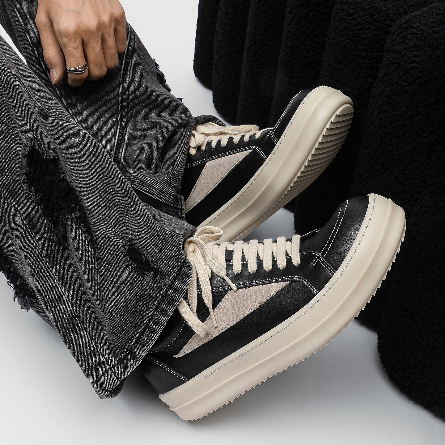 RO美式倒三角Cleanfit百搭板鞋男夏季新款厚底增高时尚帆布女潮鞋,流行男鞋,休闲板鞋,淘宝优惠券,粉丝福利购,淘宝优惠卷