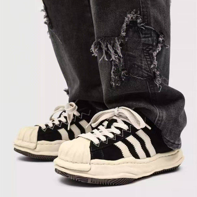 【原单货】小众三杠贝壳头溶解鞋男女款厚底增高休闲板鞋面包鞋潮,流行男鞋,休闲板鞋,淘宝优惠券,粉丝福利购,淘宝优惠卷