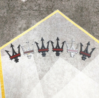 适用新款玛莎拉蒂车标改装黑色吉博力莱万特格雷嘉侧标机盖尾标