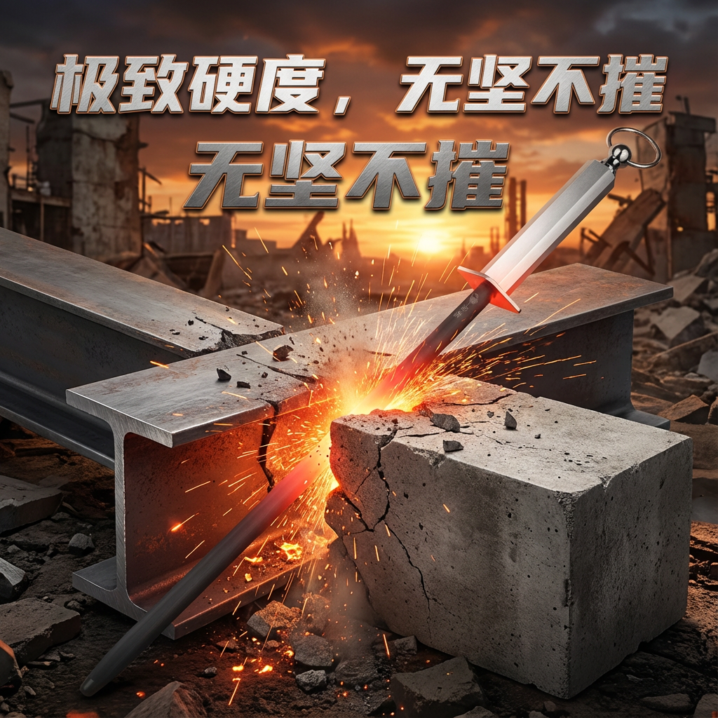 德国进口加厚黑钢磨刀棒