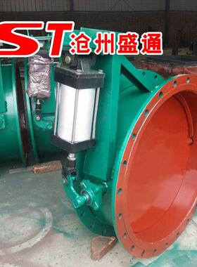 FMCJ-630气动风门 热风翻板蝶阀 工业碳钢风门 法兰通风蝶阀