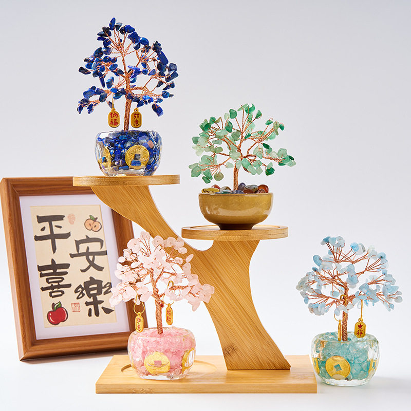 天然水晶摇钱发财树家居客厅办公室桌面工位装饰品创意摆件招财树,家居饰品,装饰摆件,淘宝优惠券,粉丝福利购,淘宝优惠卷