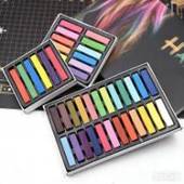 色粉棒条彩色粉笔颜料专用粘土人偶手办12色24色彩绘手绘专业套装