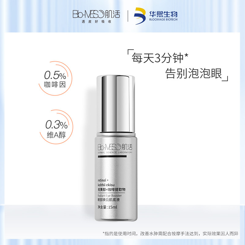 【专享】BM肌活眼部焕亮肌底液视黄A醇淡化黑眼圈细纹眼精华 华熙