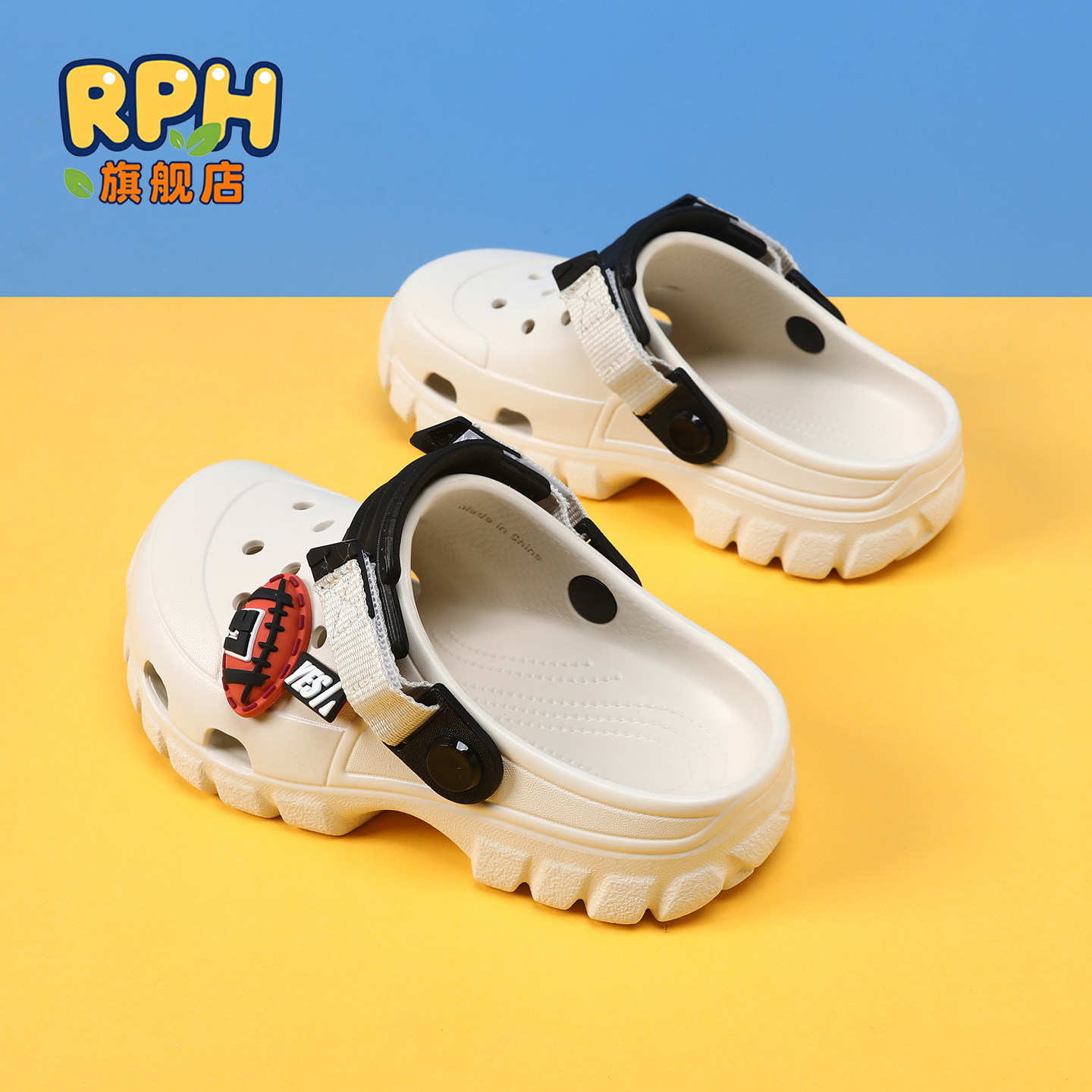 男童洞洞鞋儿童拖鞋2026夏季新款大童凉鞋男孩户外轻便沙滩青少年