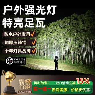 220v特亮强光led灯室外防雨照明灯户外防水射灯门灯大面积散光