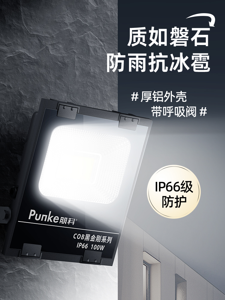 壁挂式100W暖灯Led投光灯角防水聚光灯壁挂式投影灯墙户外照明