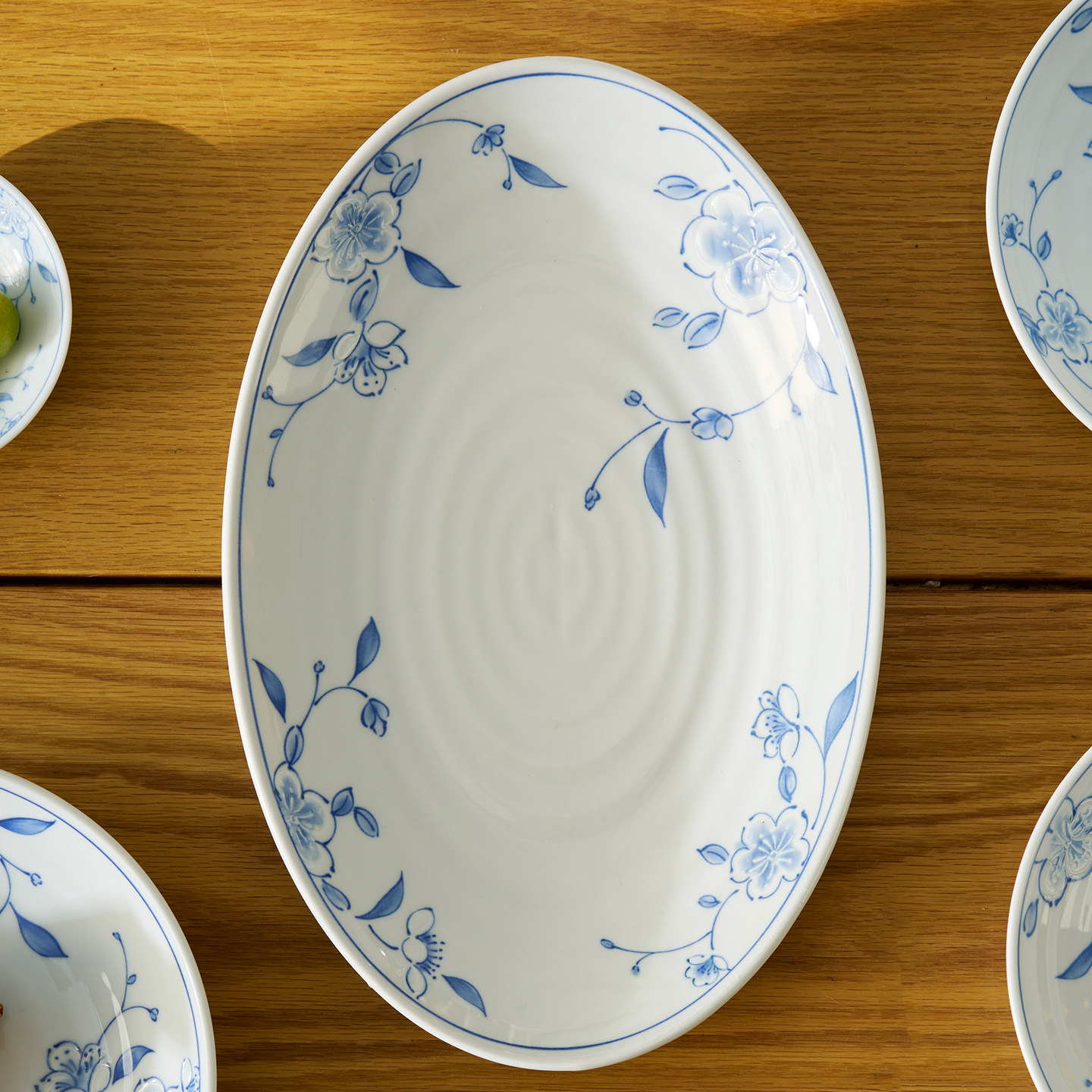 肆月新中式鱼盘陶瓷蒸鱼釉下彩专用盘子家用餐盘好看的长盘子餐具,餐饮具,盘,淘宝优惠券,粉丝福利购,淘宝优惠卷