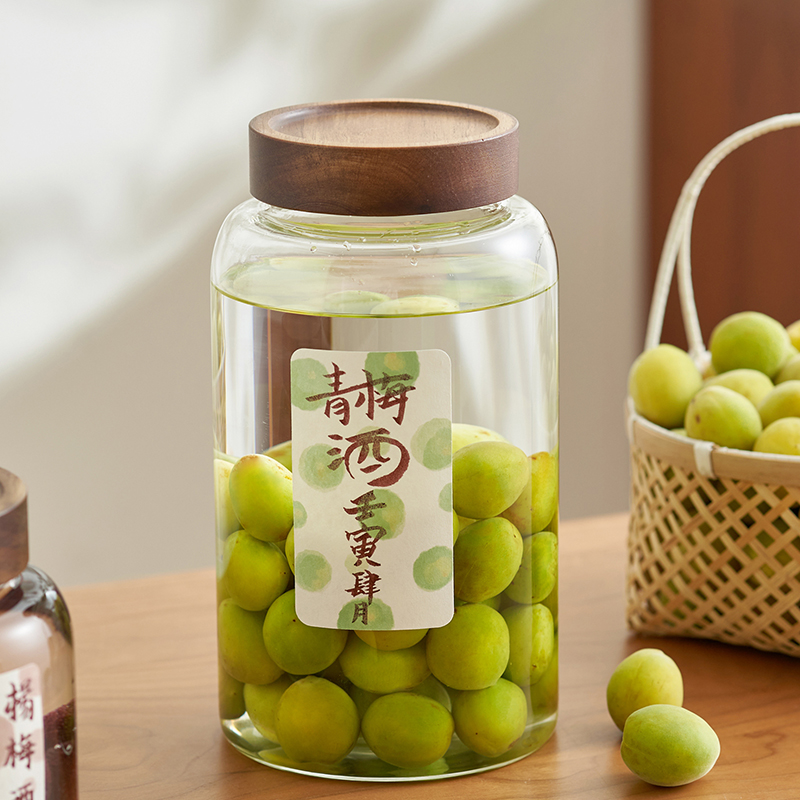 肆月青梅酒罐玻璃瓶专用水果