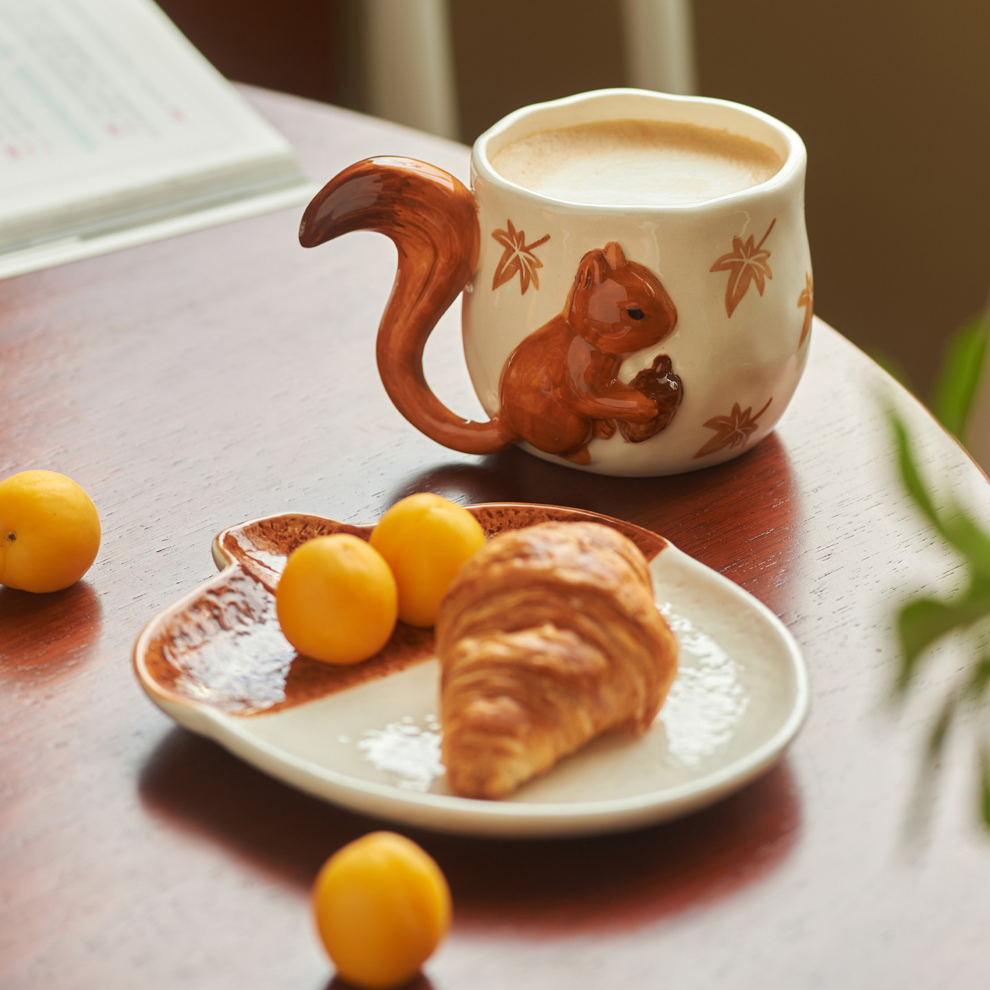 肆月超好看手绘拉花咖啡杯喝水杯