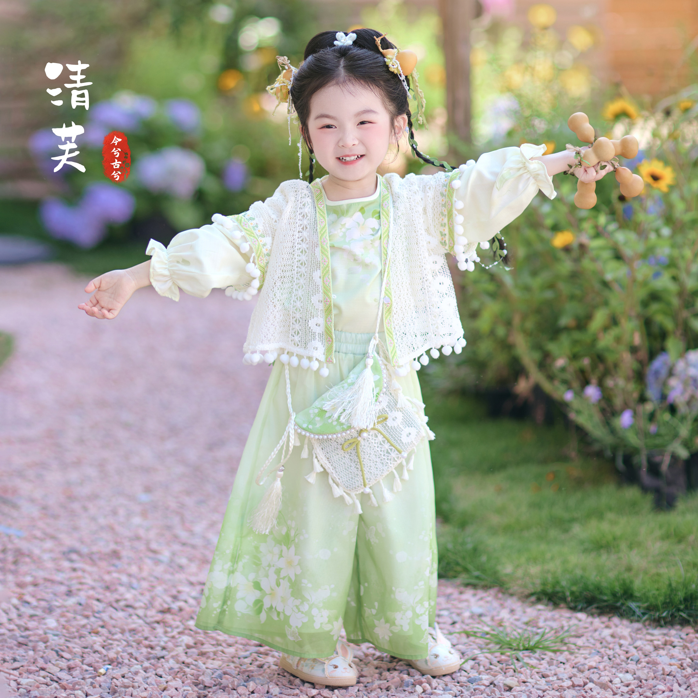 高档今兮古兮汉服女童夏