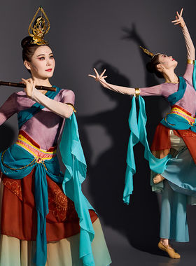 高档敦煌飞天舞蹈服装异