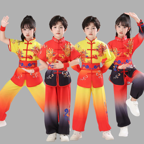 高档儿童天地龙鳞演出服