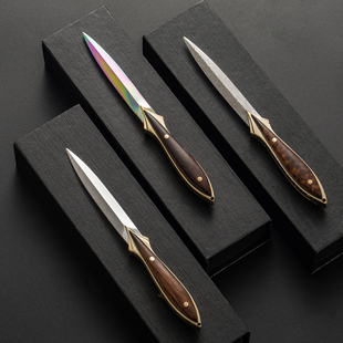 冠发大马士革茶刀花纹钢高档蛇纹木手工茶针茶锥普洱茶刀茶具配件