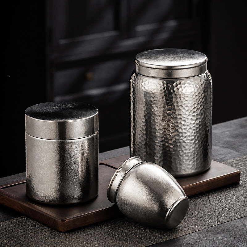 冠发纯钛磁吸双层茶叶罐密封罐高档储茶罐空罐存茶罐收纳盒礼盒装,餐饮具,茶叶罐,淘宝优惠券,粉丝福利购,淘宝优惠卷