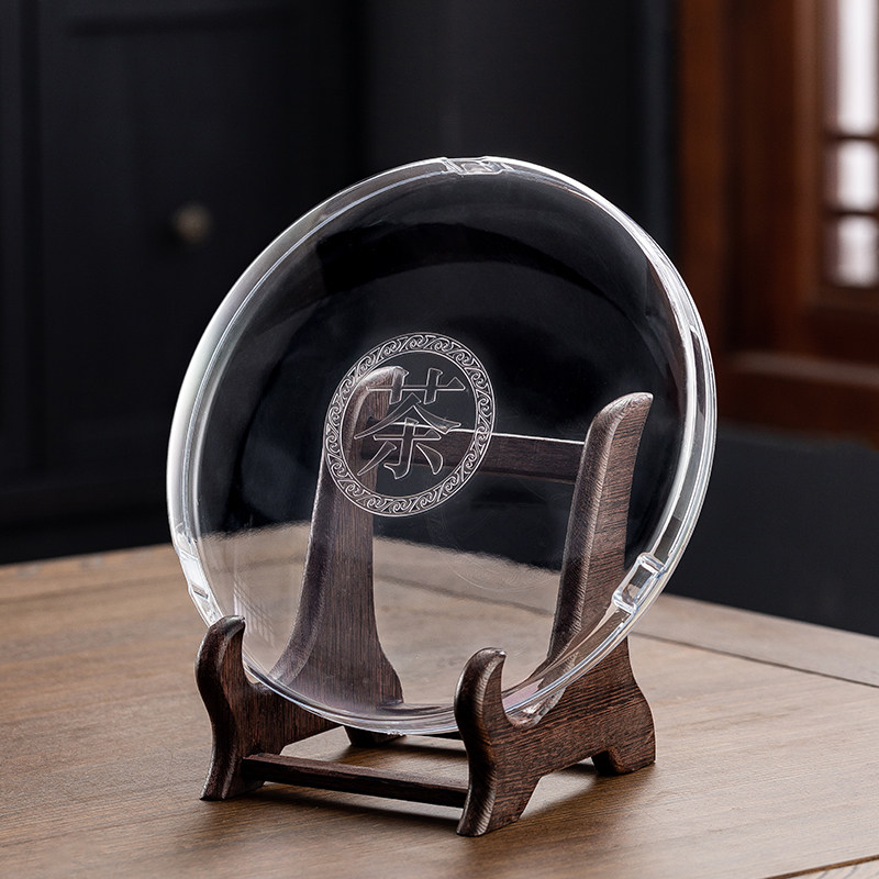 冠发鸡翅木茶饼架子实木普洱茶架子展示架茶叶架子白茶架茶饼架托