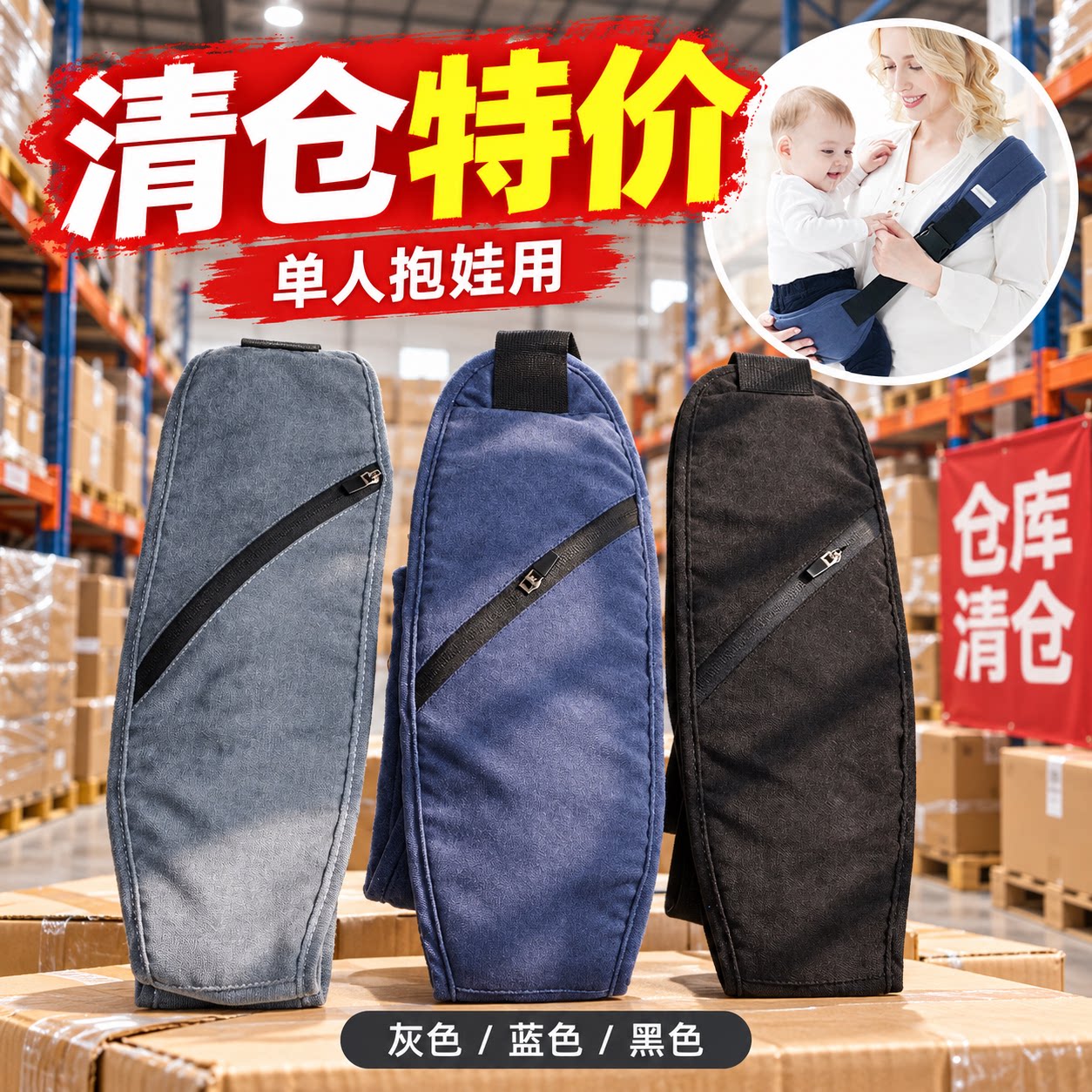高性价比背带+骑车安全带2用款