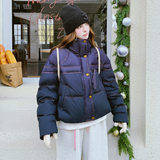 ，大货，明线设计牛仔拼接50立领羽绒服091A-y09-p265k388，女装羽绒服，浙宝091A