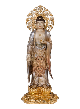 骏澜斋观世音大势至菩萨接引神像