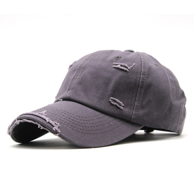 Vintage Disressed Disressed Ripped Baseball Cap Men's Ins re