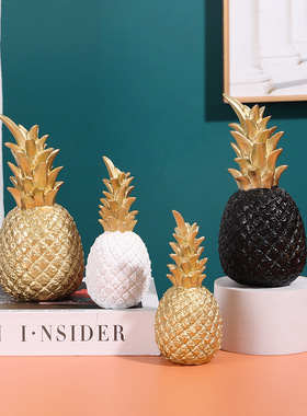 Ins Style Three-dimensional Gold Pineapple Ornaments Light L