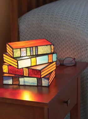 Book Table Lamp Decorations Home urtyard Design Crafts Mini