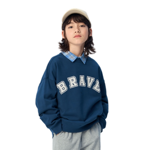 巴拉巴拉童装儿童卫衣男童长袖秋装女童上衣大童宽松时尚舒适洋气